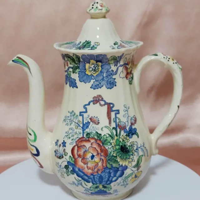 Antique Mason's Ironstone Coffee Pot