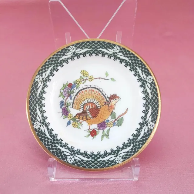 Vintage Franklin Porcelain Bird Trinket Dish