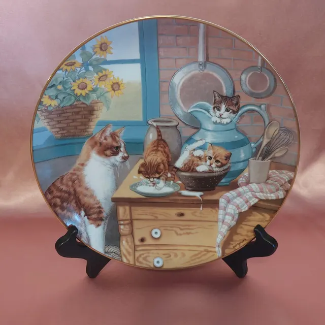 Vintage Collector Plate "Table Manners"