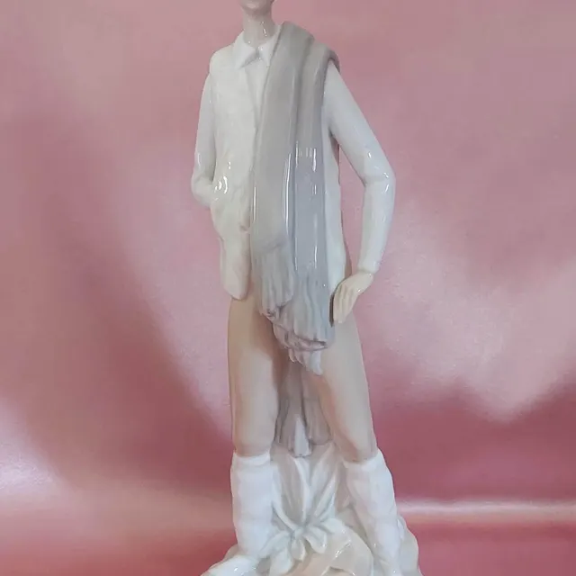Vintage Porcelain Figurine Young Man