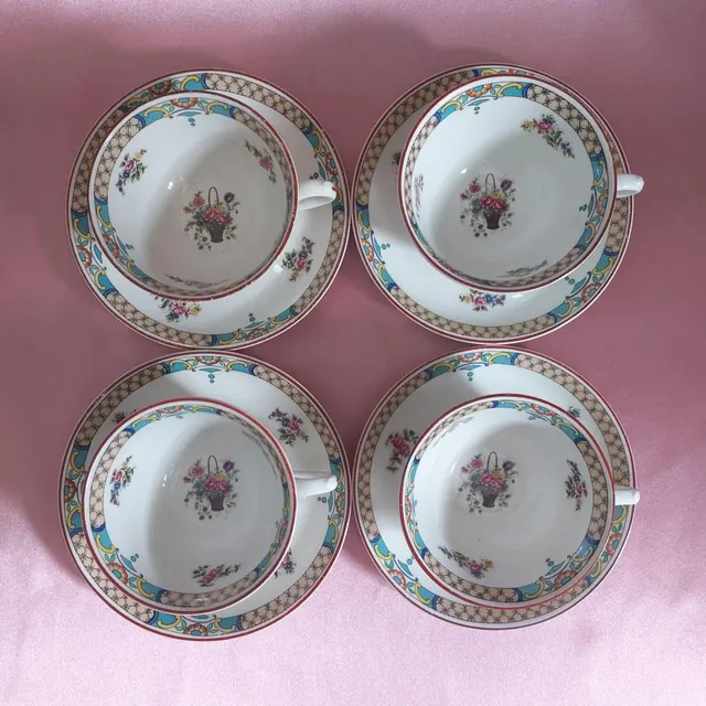 Antique Wedgwood Hampton Teacup and Saucer Set English